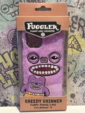 IPhone 15 Purple Fuzzy Fuggler Furry Phone Case Phone Case